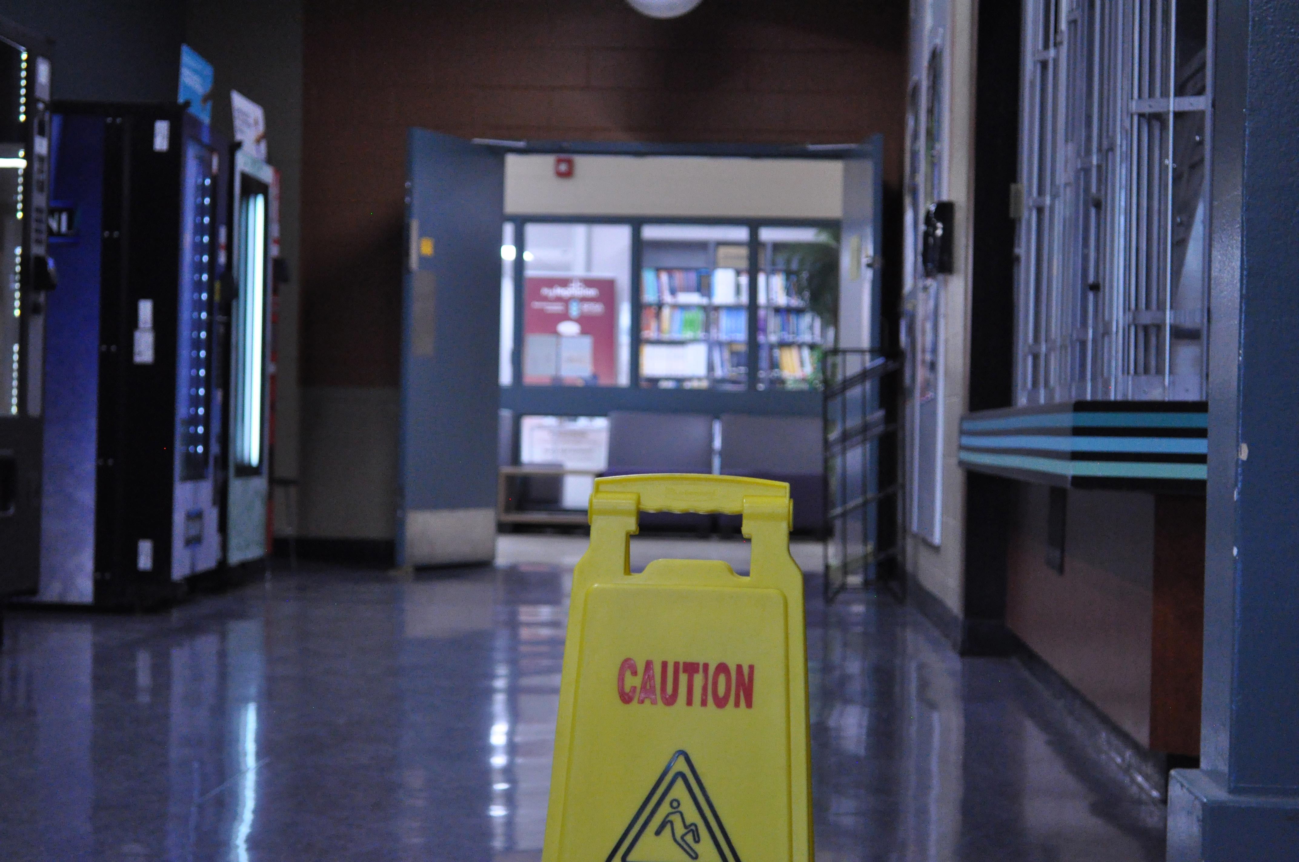 Shallow depth of field hallway