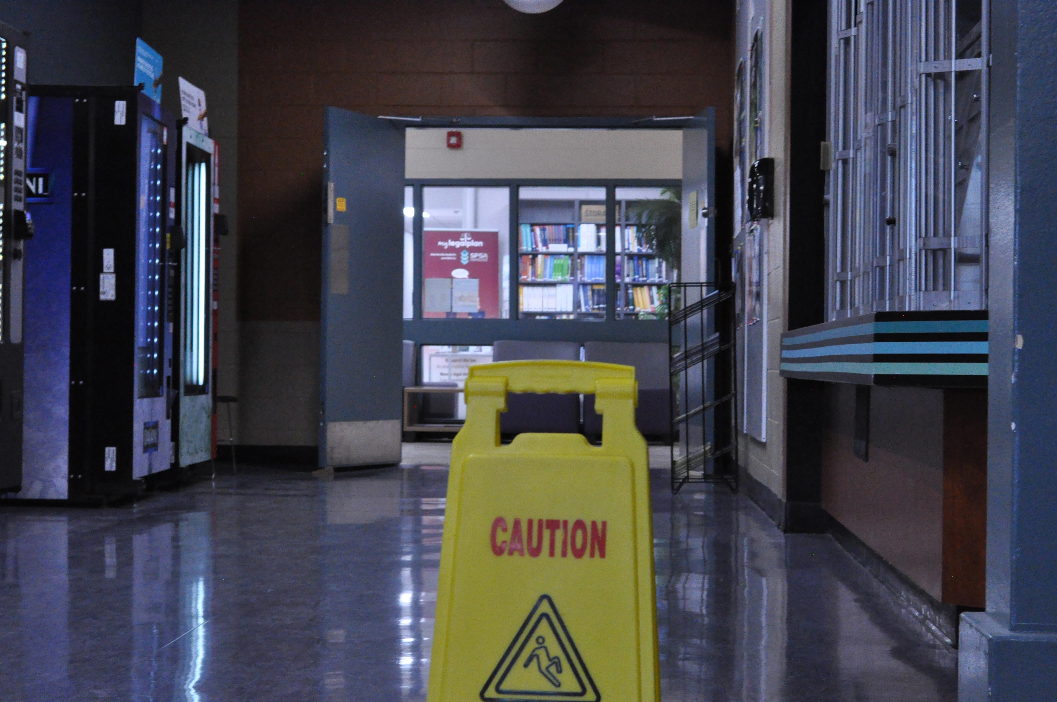 Deep depth of field hallway